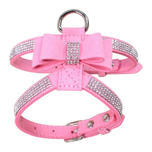 Bow Bling Glitter Rhinestone Dog Harness
