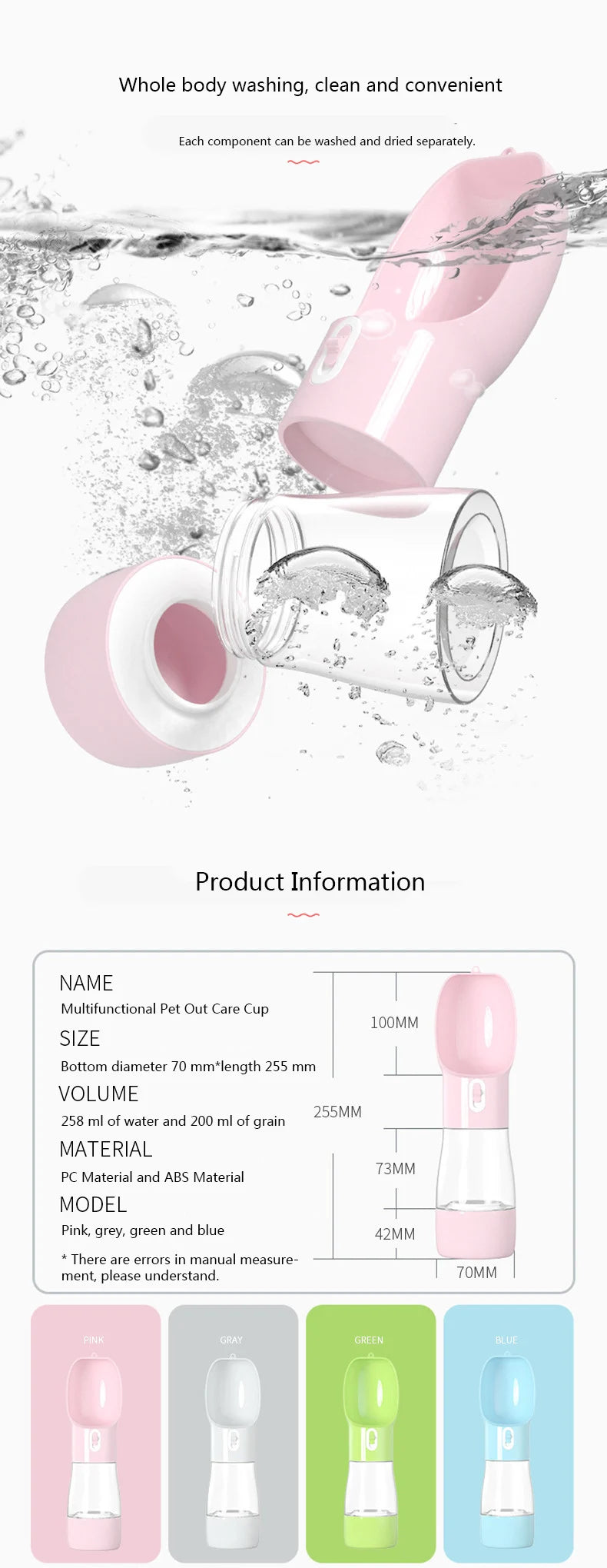 Portable Drinking Water & Food Bowl