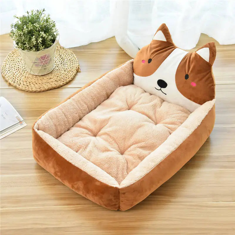 Fluffly Dog Cartoon Bed - Various Characters To Pick From