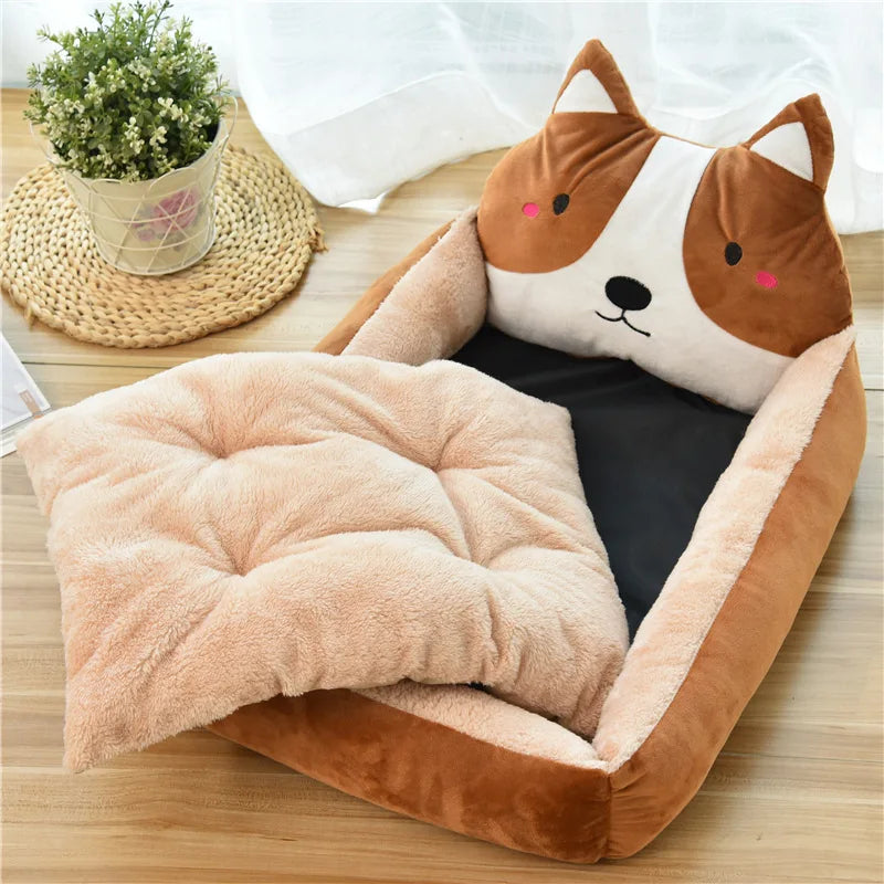 Fluffly Dog Cartoon Bed - Various Characters To Pick From