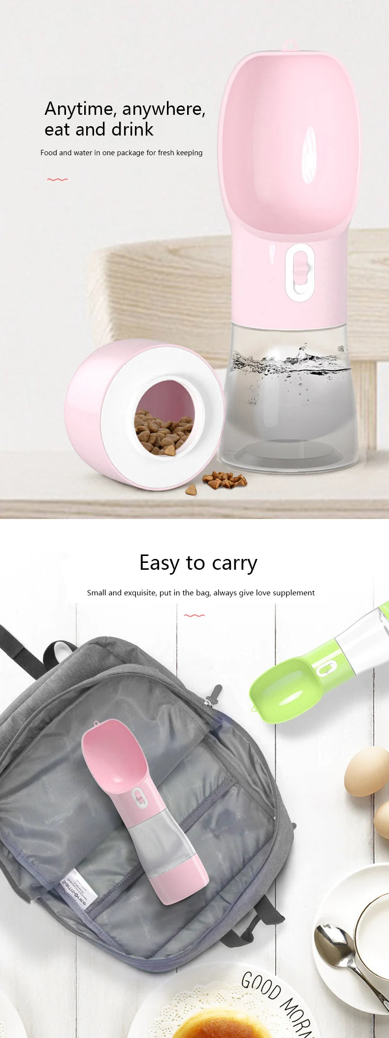 Portable Drinking Water & Food Bowl