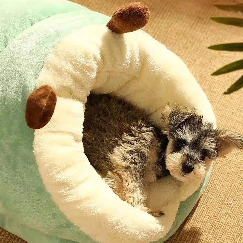 Cozy Slipper-Style Pet Bed