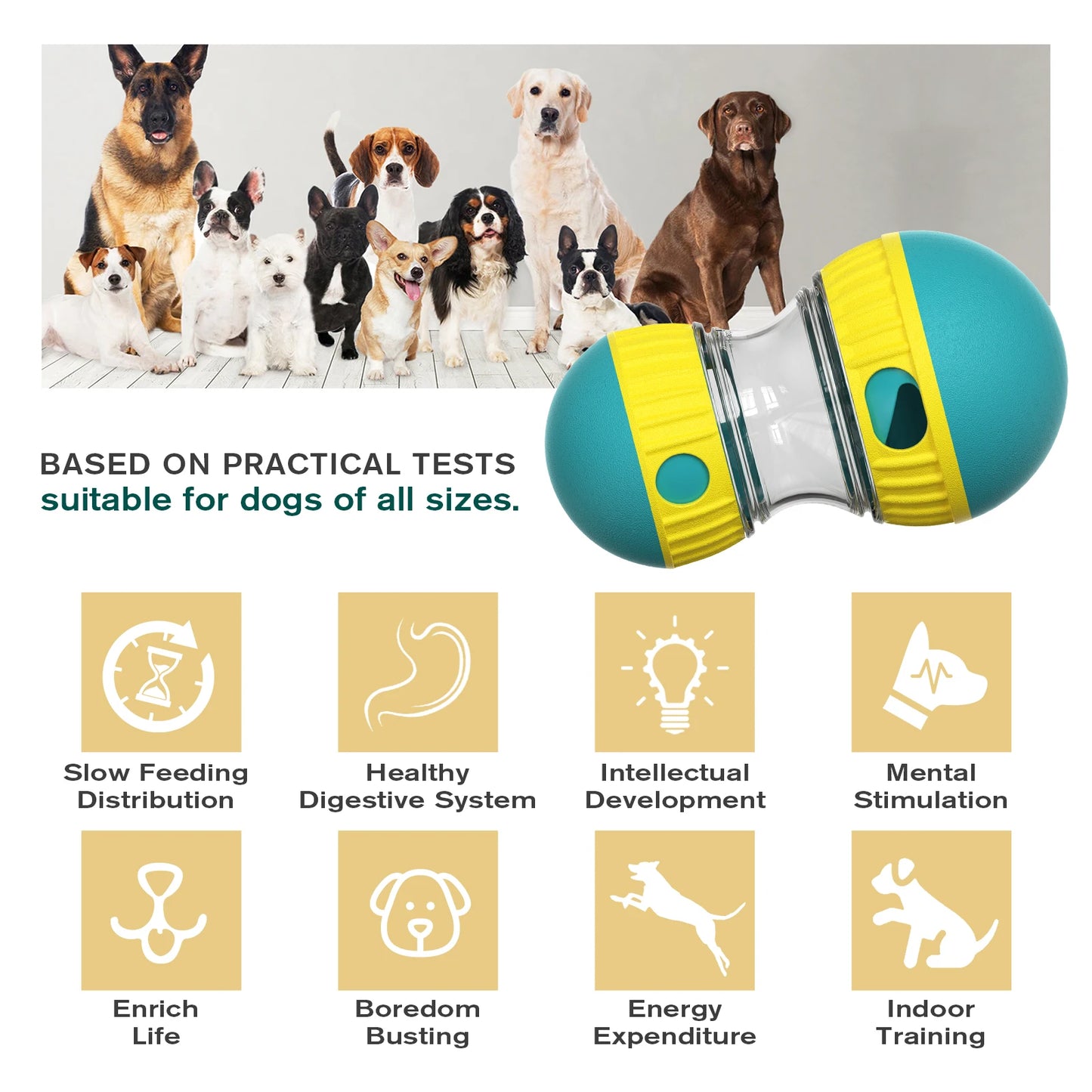 Interactive Pet Toy, treat dispenser