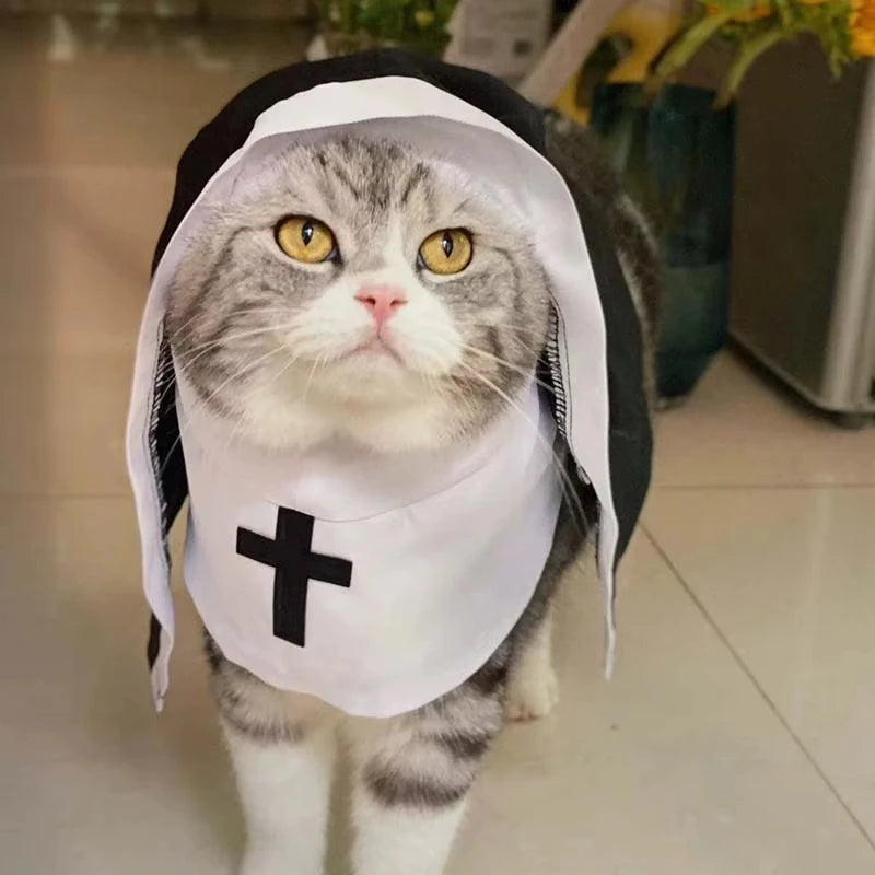Funny Pet Nun Habit Cosplay