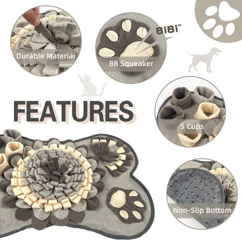Interactive Dog Slow Feeding Pad Training Mat