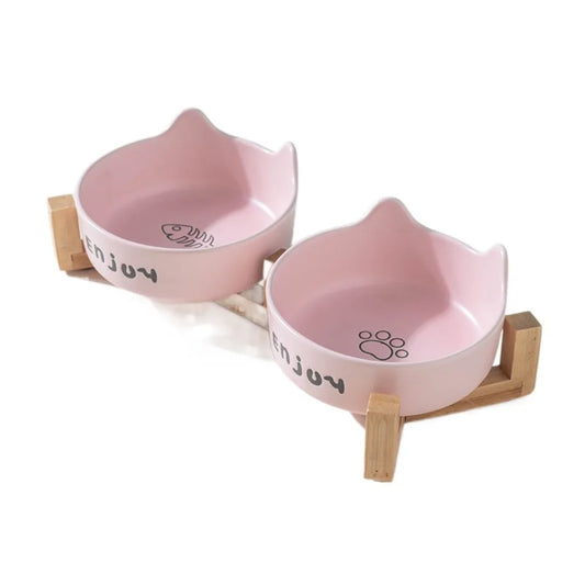 Cat Shaped Ceramic Bowl