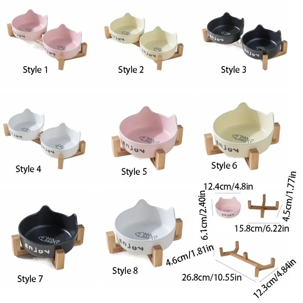 Cat Shaped Ceramic Bowl