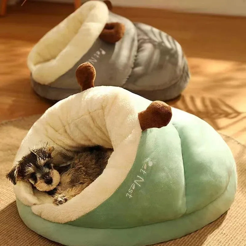 Cozy Slipper-Style Pet Bed