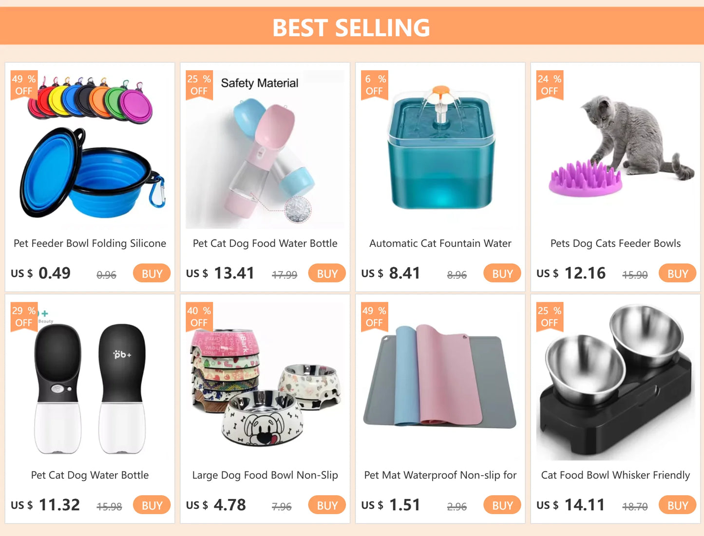 Portable Drinking Water & Food Bowl