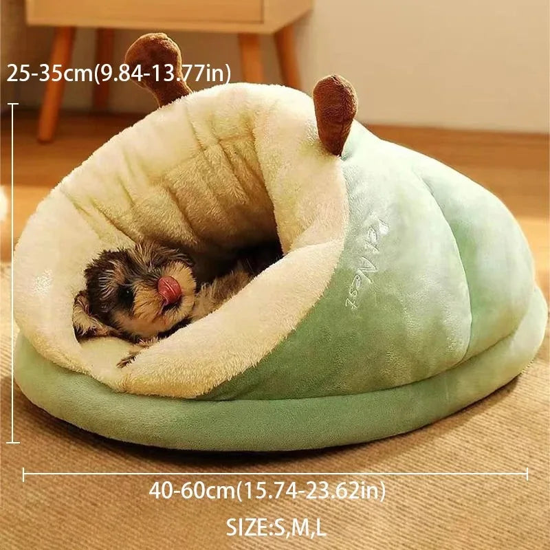 Cozy Slipper-Style Pet Bed