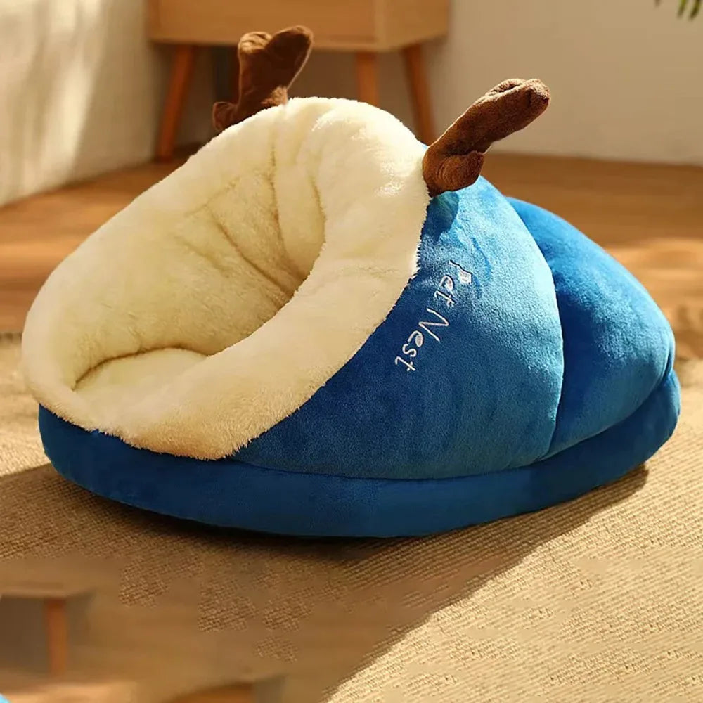 Cozy Slipper-Style Pet Bed