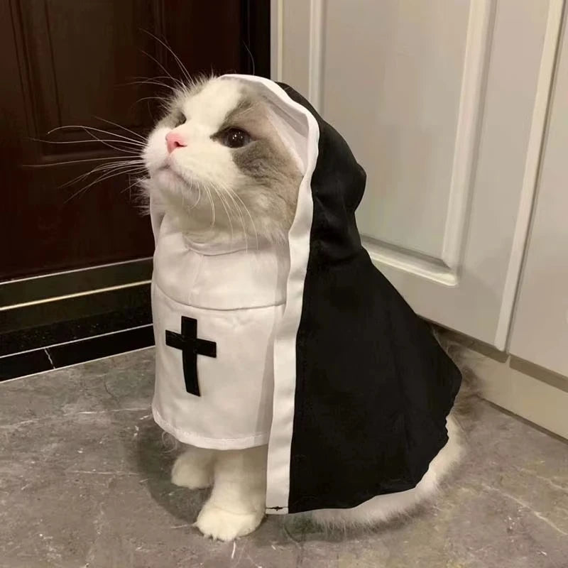Funny Pet Nun Habit Cosplay