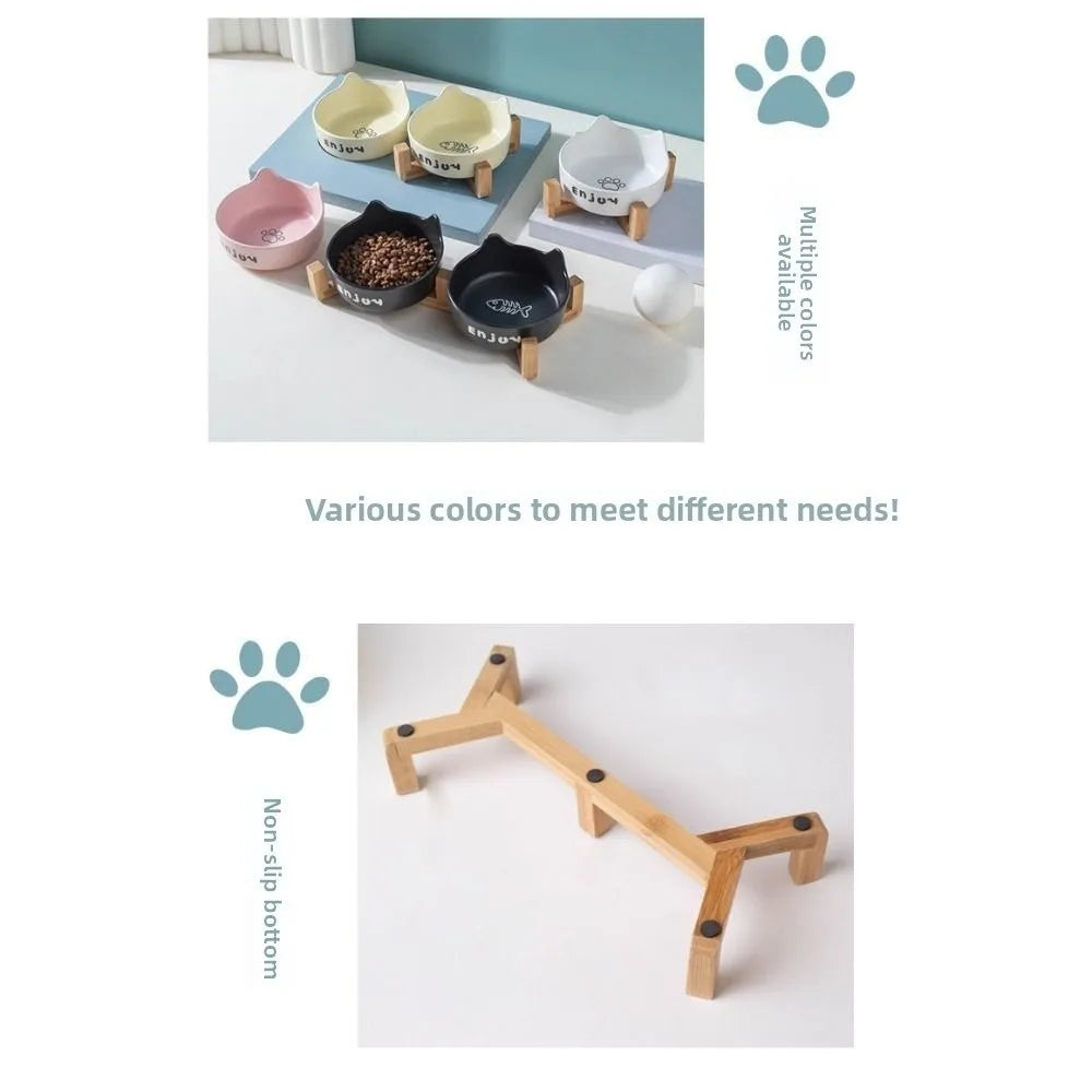Cat Shaped Ceramic Bowl