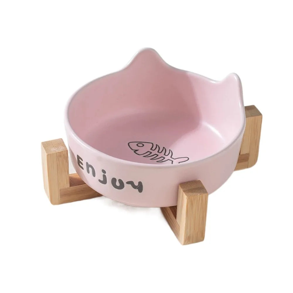 Cat Shaped Ceramic Bowl