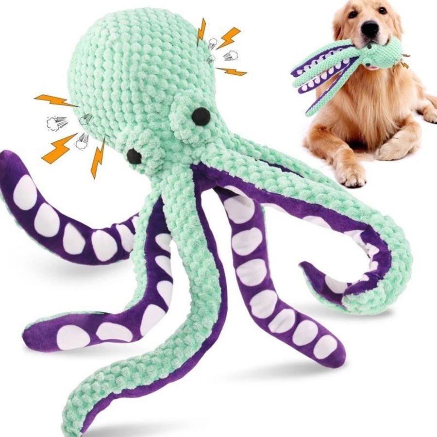 Pet Plush Octupus Toy